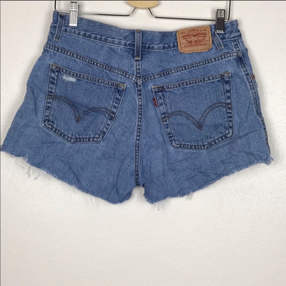 Levi’s 550 Relaxed Denim Shorts With Distressing